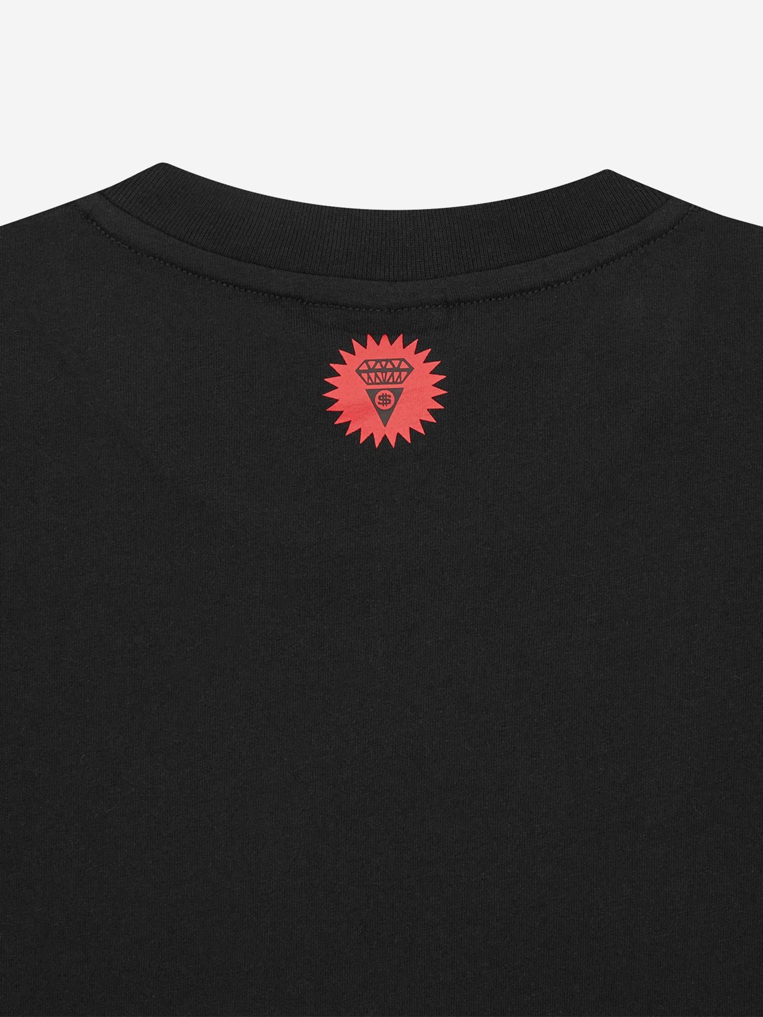 T-SHIRT IN COTONE CON LOGO ICWW26127 BLACK ICECREAM 