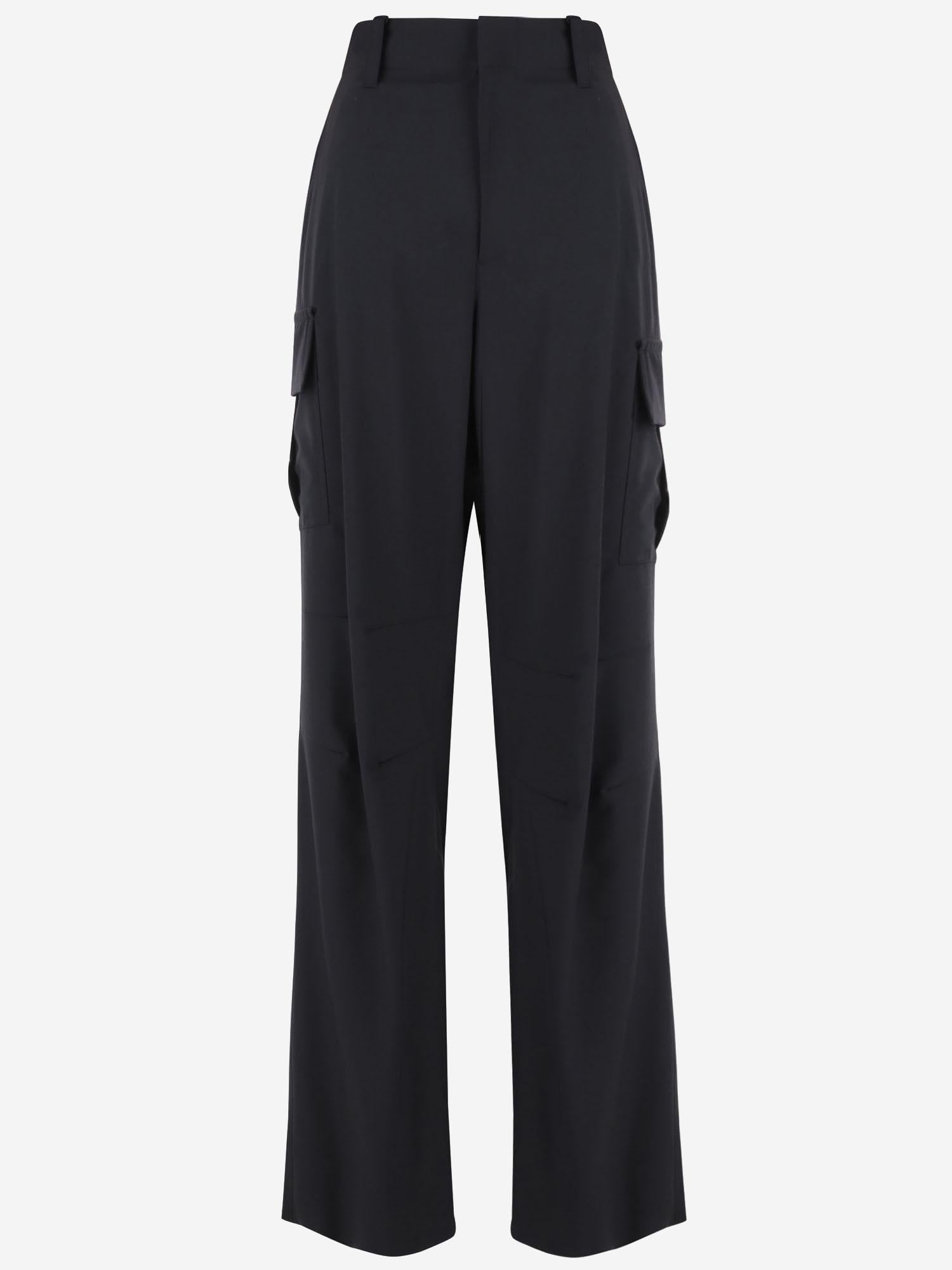 PANTALONI CARGO IN LANA 814214 V4XP04246 BOTTEGA VENETA 