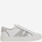 Sneakers Monaco2 in pelle e glitter 4M00070 M7232001 MONCLER 