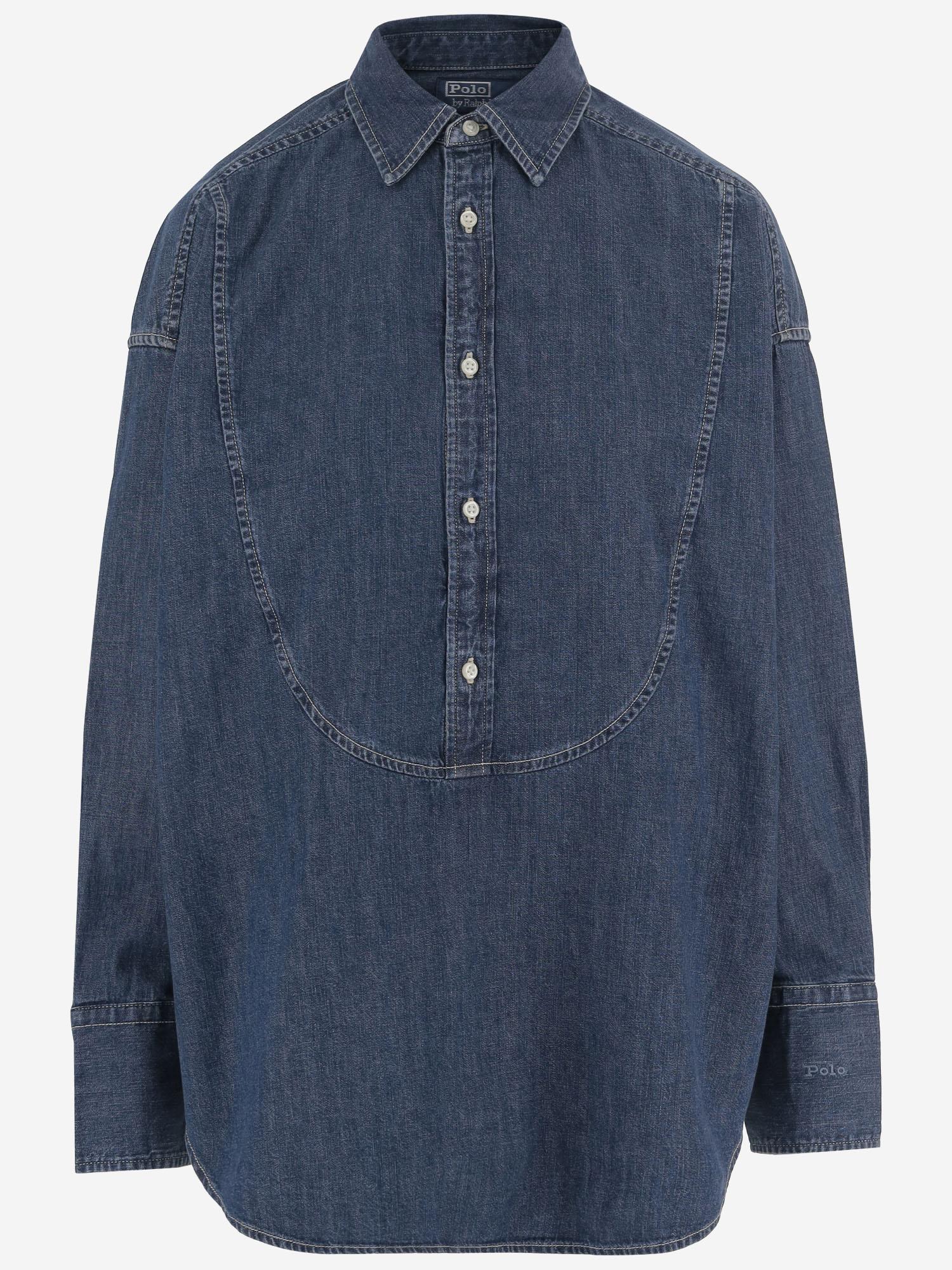 CAMICIA IN DENIM CON CUCITURE CURVE 211A93906 001 POLO RALPH LAUREN 