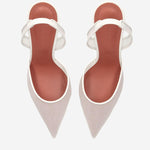 DÉCOLLETÉ HOLLI IN MESH HOLLIMESHSLING 95WHITE AMINA MUADDI 