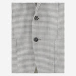 GIACCA MONOPETTO IN MISTO LINO CON MOTIVO PIED DE POULE 1SMC22K 520063P3197 TAGLIATORE 