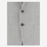 GIACCA MONOPETTO IN MISTO LINO CON MOTIVO PIED DE POULE 1SMC22K 520063P3197 TAGLIATORE 