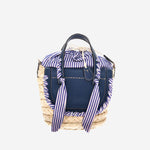 BORSA HABANERA IN PELLE E RAFIA HABANERAPOPELINE MARINA CUBA LAB 