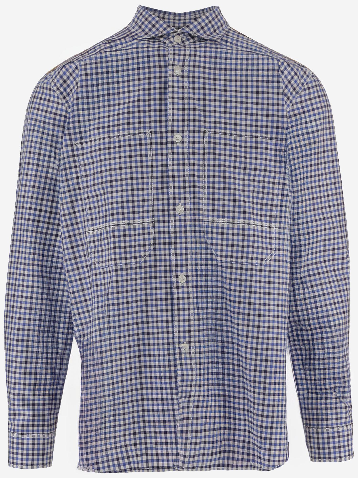 CAMICIA IN COTONE CON MOTIVO CHECK A CONTRASTO WPB013W25 1 JUNYA WATANABE 