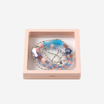 Collana con delfini e perle in vetro MIXEDGLASSBEAD DOLPHINPINKBLUE SORBET ISLAND 