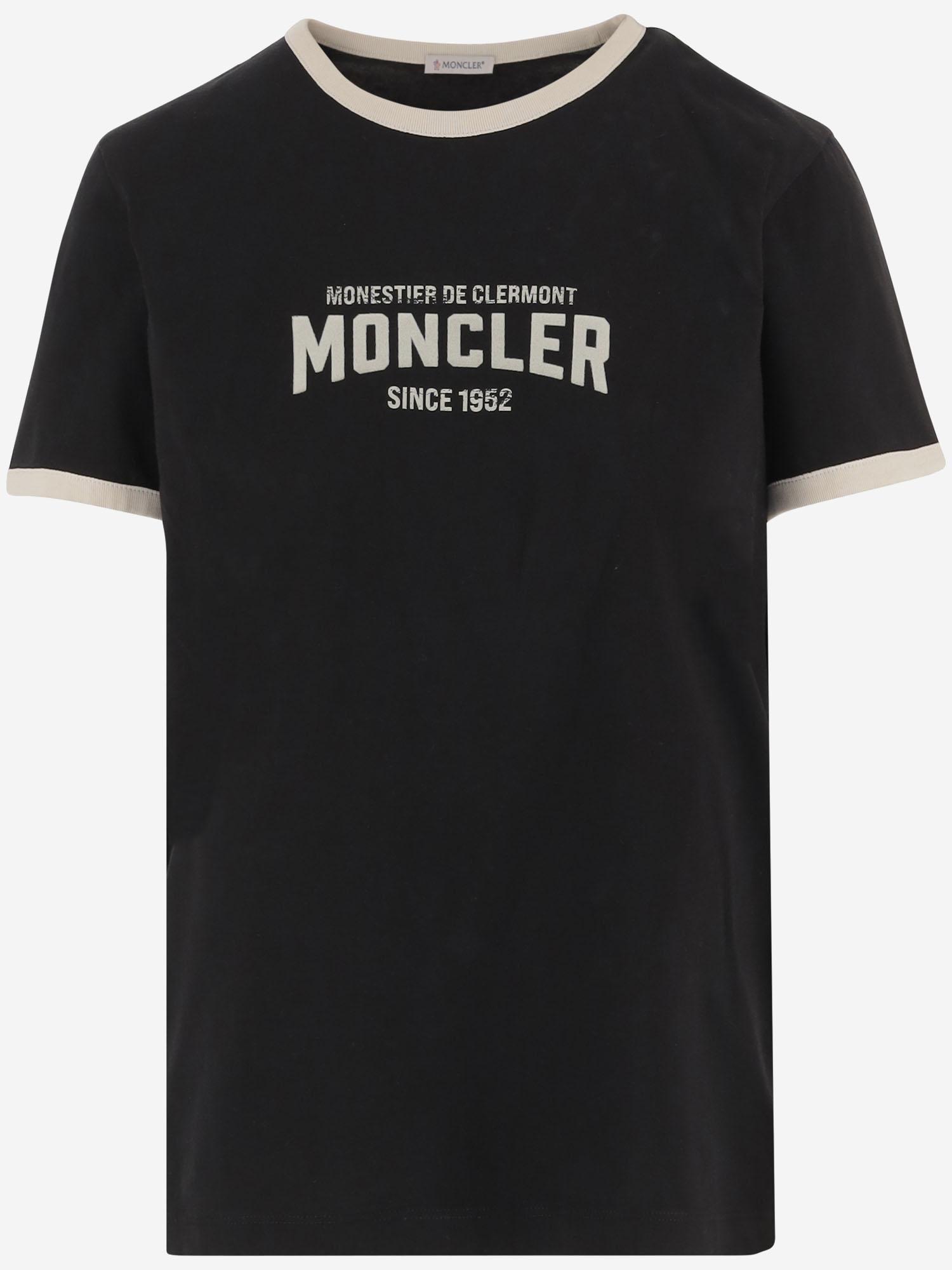 T-SHIRT IN COTONE CON LOGO 8C00031 89AUOP90 MONCLER 