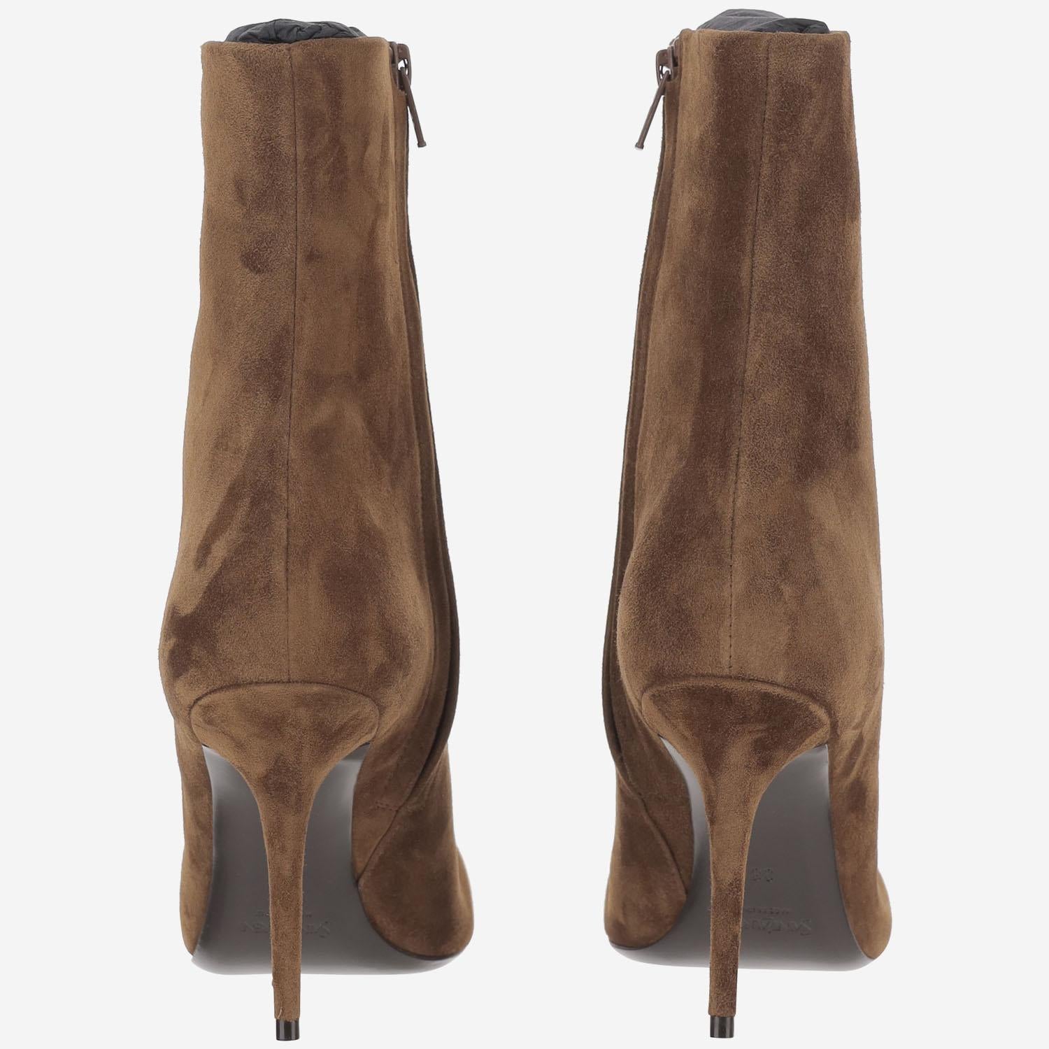STIVALETTI ASHLEY IN SUEDE<BR/> 809284 27D002319 SAINT LAURENT 