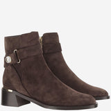STIVALETTI NOOR 45 IN PELLE SCAMOSCIATA NOOR45 SVVCHOCOLATE JIMMY CHOO 