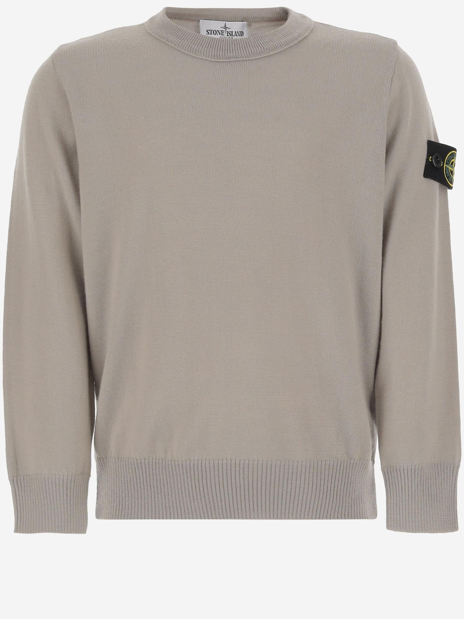 MAGLIONE IN LANA CON LOGO 5100009 S0C04V0095 STONE ISLAND KIDS 