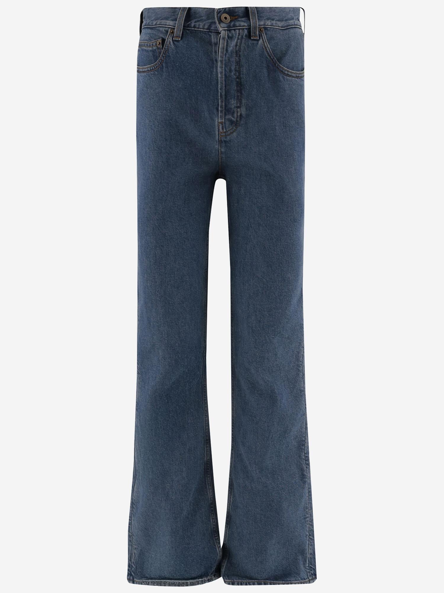 JEANS BOOTCUT IN COTONE STRETCH 8110741 MID BLUE BURBERRY 