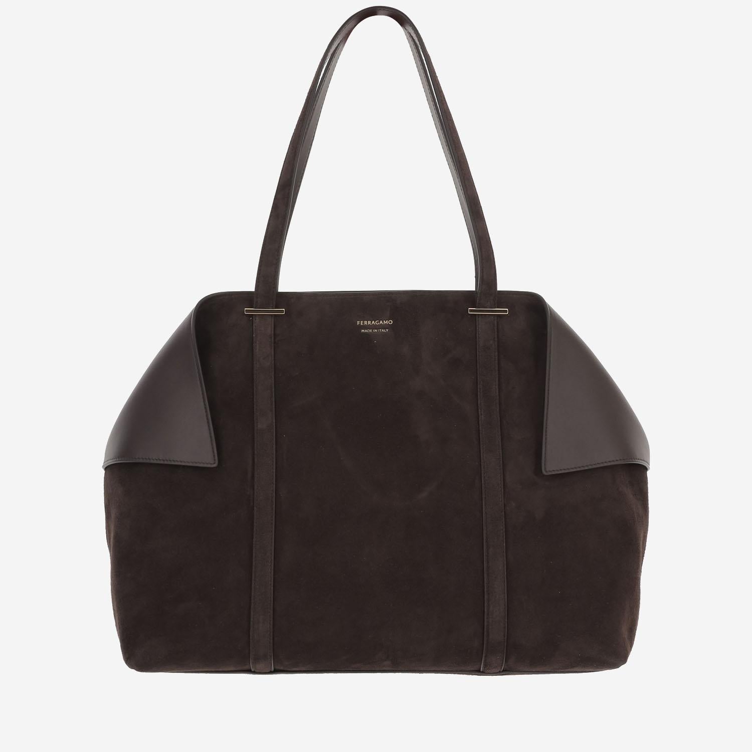 BORSA A SPALLA IN SUEDE 21A452 002 SALVATORE FERRAGAMO 
