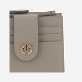 PORTAFOGLIO IN PELLE CON LOGO 103610 A0F1I68Q PINKO 