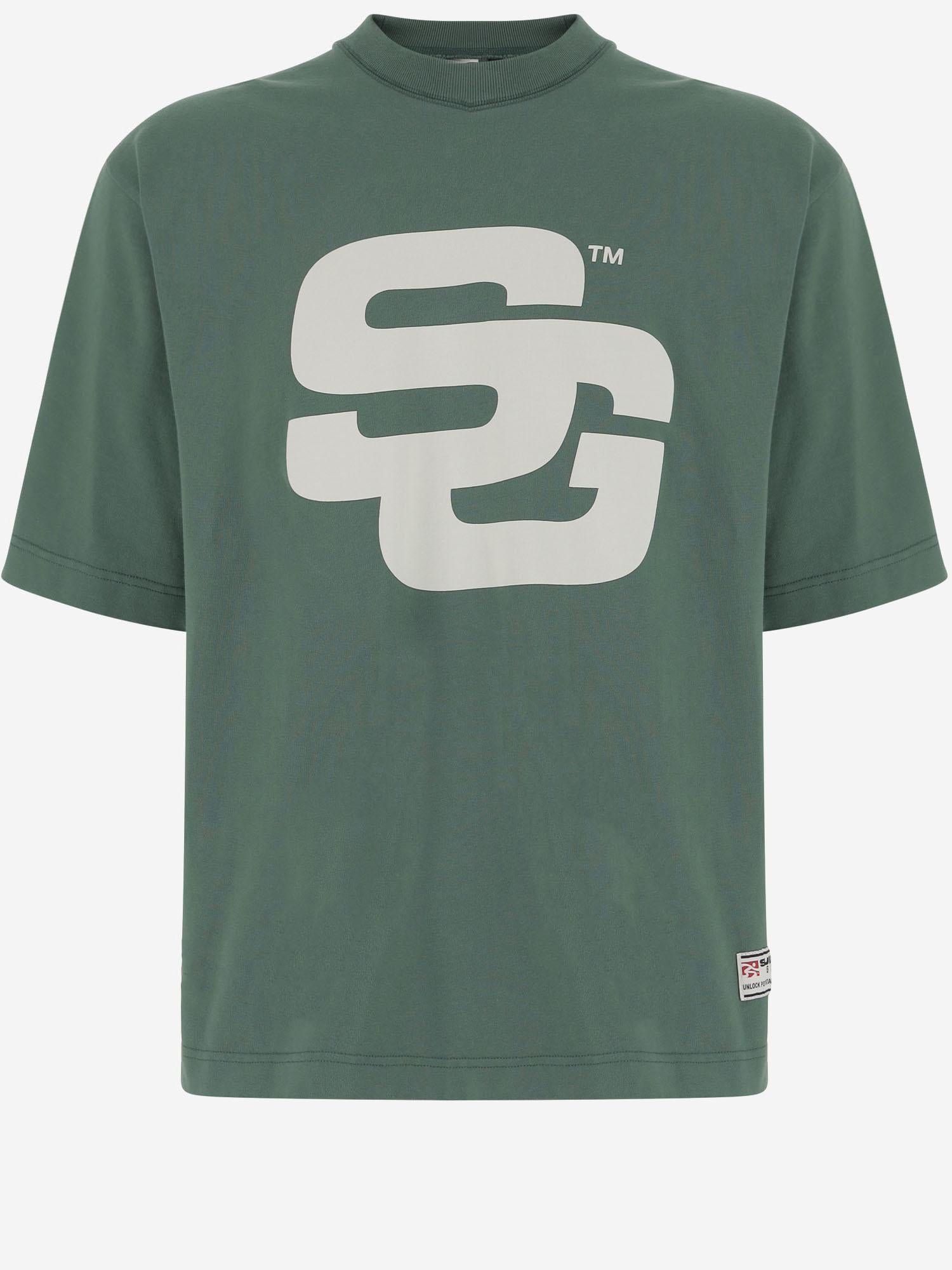 T-SHIRT IN COTONE CON LOGO SG2510103 HUNTERGREEN SUMMER GAMES 