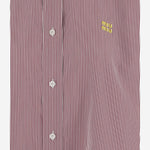 Camicia a righe in cotone MK1626 19EAF03DU MIU MIU 