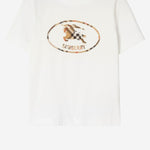 T-SHIRT IN COTONE CON LOGO 8126358 CHALK BURBERRY 