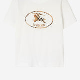 T-SHIRT IN COTONE CON LOGO 8126358 CHALK BURBERRY 