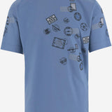 T-SHIRT IN COTONE CON STAMPA FY0936 AV0EF0U6K FENDI 