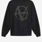 FELPA IN COTONE CON STAMPA UE54HD260B BLACK VETEMENTS 