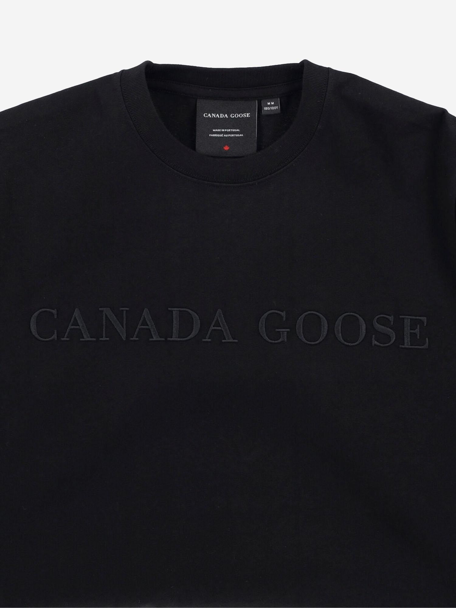T-SHIRT IN COTONE CON LOGO 1339M1 9061 CANADA GOOSE 