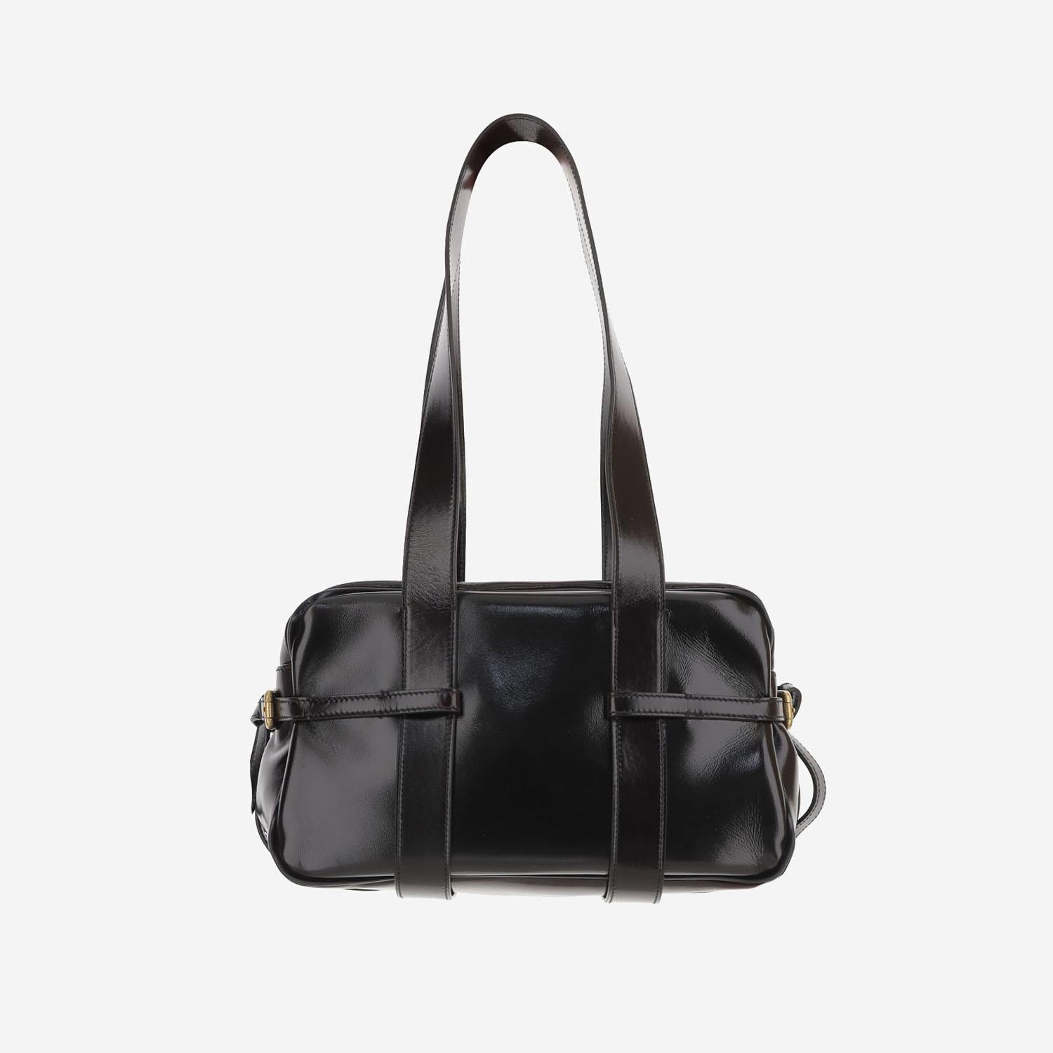 BORSA A SPALLA IN PELLE LUCIDA 011547 118704 DRIES VAN NOTEN 