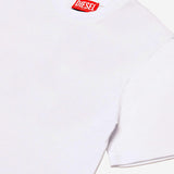 T-SHIRT IN COTONE CON LOGO J02276 0HGAMK100 DIESEL KIDS 
