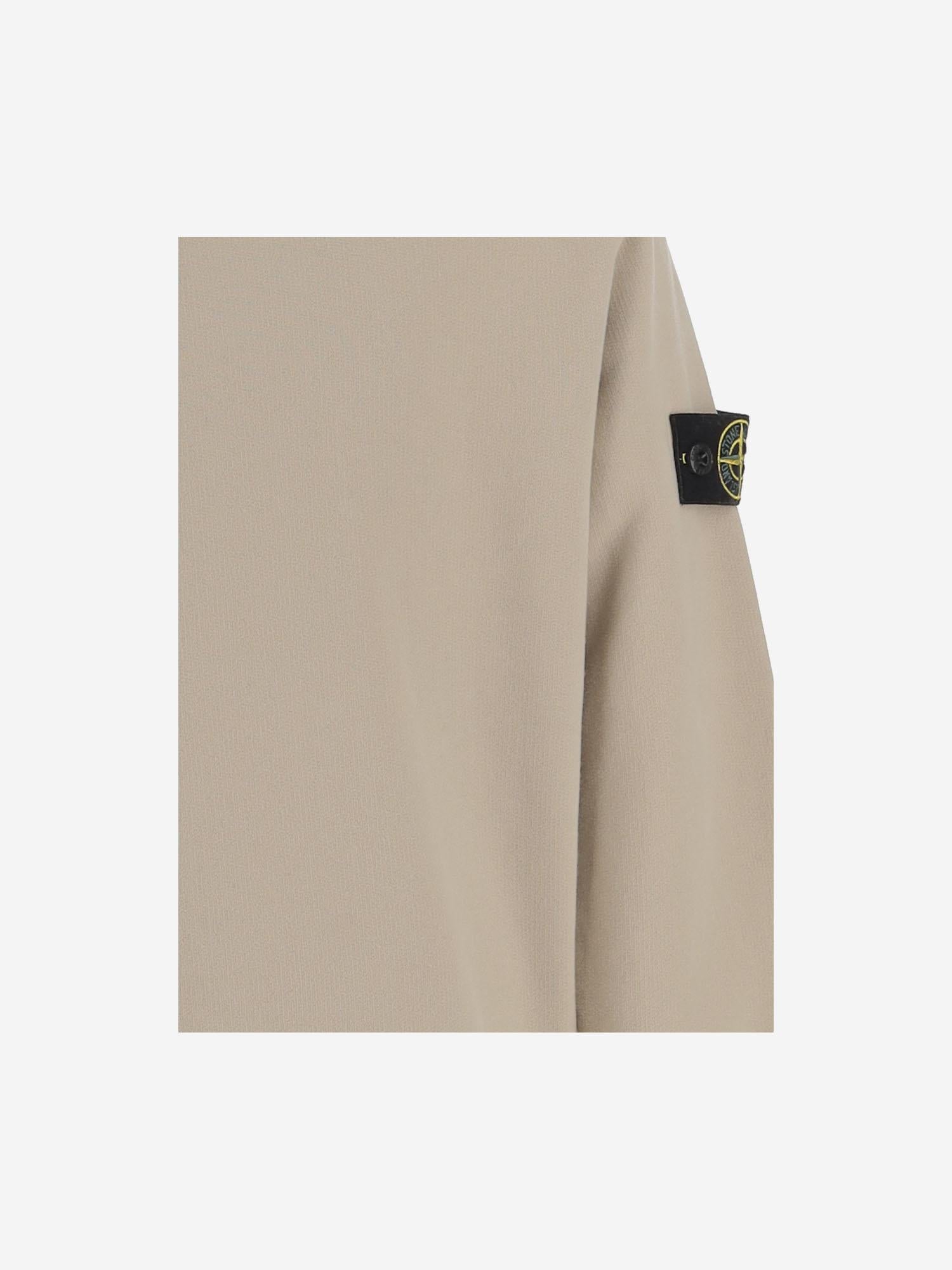 FELPA IN COTONE STRETCH CON LOGO 6100001 S0A20V0095 STONE ISLAND KIDS 