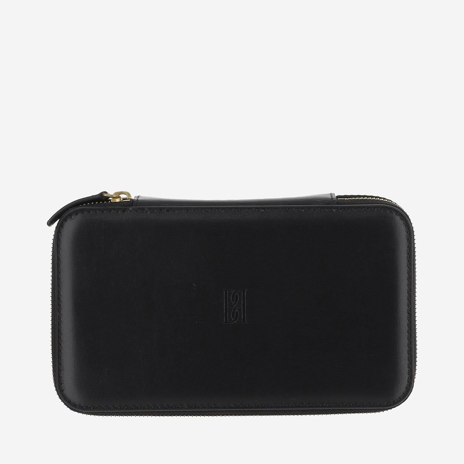 BORSA BEAUTY CASE IN MISTO PELLE CON LOGO 102486 050 BY MALENE BIRGER 