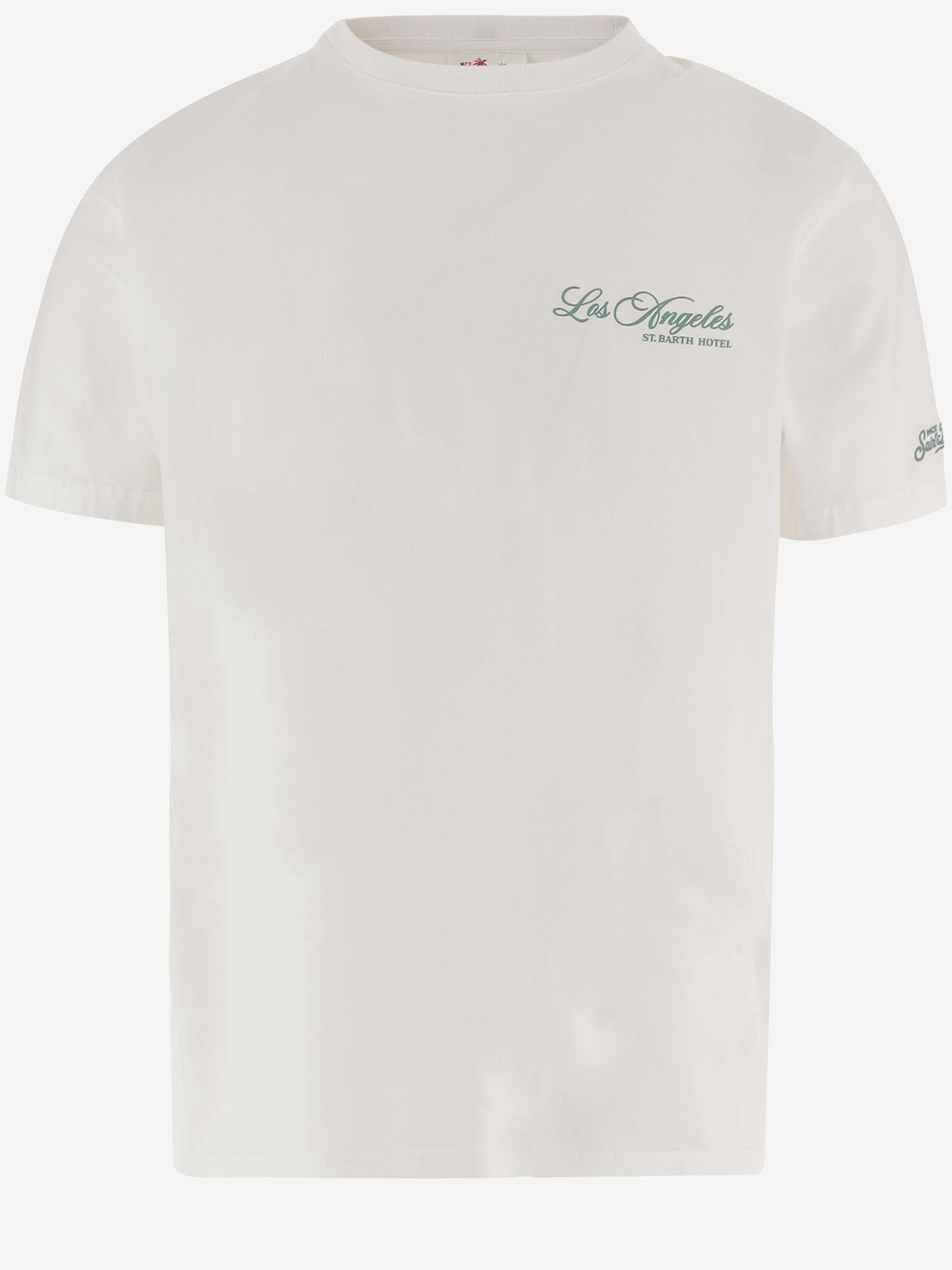 T-SHIRT IN COTONE CON STAMPA PRL0002 01970L MC2 SAINT BARTH 