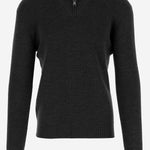 MAGLIONE LINTON IN LANA LINTON PWI2501NERO TAGLIATORE 