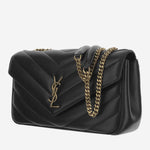 LOULOU LARGE IN PELLE DI AGNELLO TRAPUNTATA 803541 AAEAX1000 SAINT LAURENT 