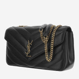 LOULOU LARGE IN PELLE DI AGNELLO TRAPUNTATA 803541 AAEAX1000 SAINT LAURENT 