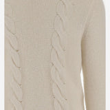 MAGLIA CON TRECCE IN COTONE E ALPACA K4138LW KBG K-WAY 