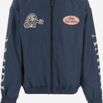 GIACCA IN NYLON CON LOGO AKOULW 1003Midnight Blue AMIRI KIDS 