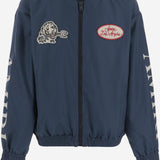GIACCA IN NYLON CON LOGO AKOULW 1003Midnight Blue AMIRI KIDS 