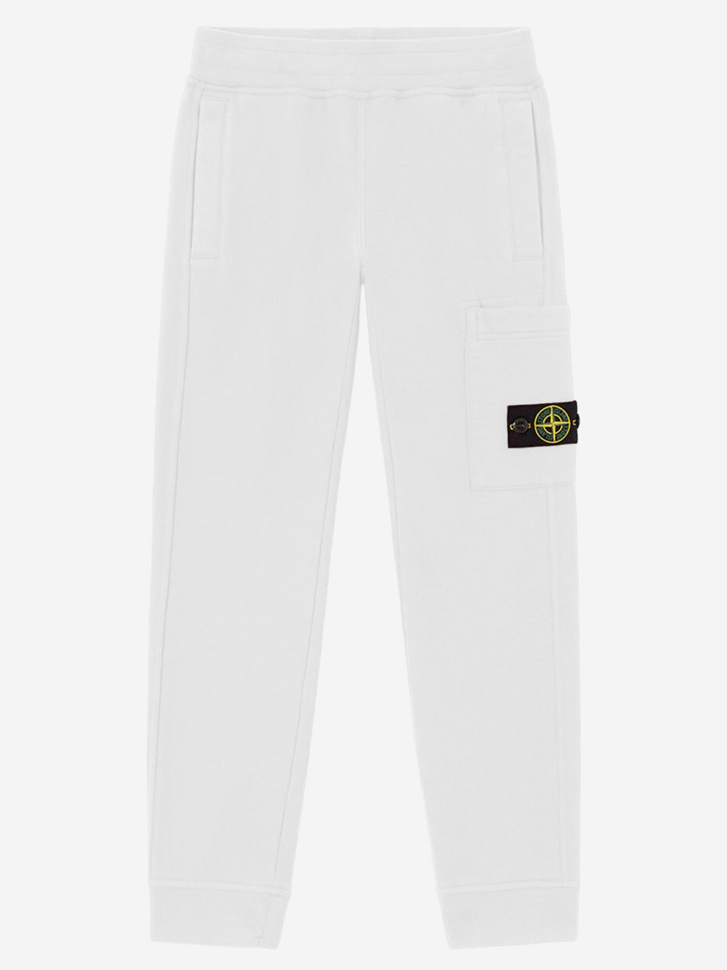 PANTALONI JOGGER IN COTONE CON LOGO 6200003 S0040V0001 STONE ISLAND KIDS 