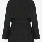 TRENCH USUAIA IN LANA VERGINE 10601W4255 BLK THE ROW 