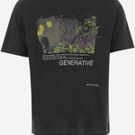 T-shirt in misto cotone con Stampa 5746184080 010 AND WANDER 