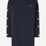 Maxi maglia in cotone con bottoni 105610 A2TCG82 PINKO 