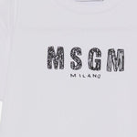 T-SHIRT IN COTONE CON LOGO S6MSJGTH070 001 MSGM KIDS 