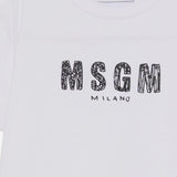 T-SHIRT IN COTONE CON LOGO S6MSJGTH070 001 MSGM KIDS 