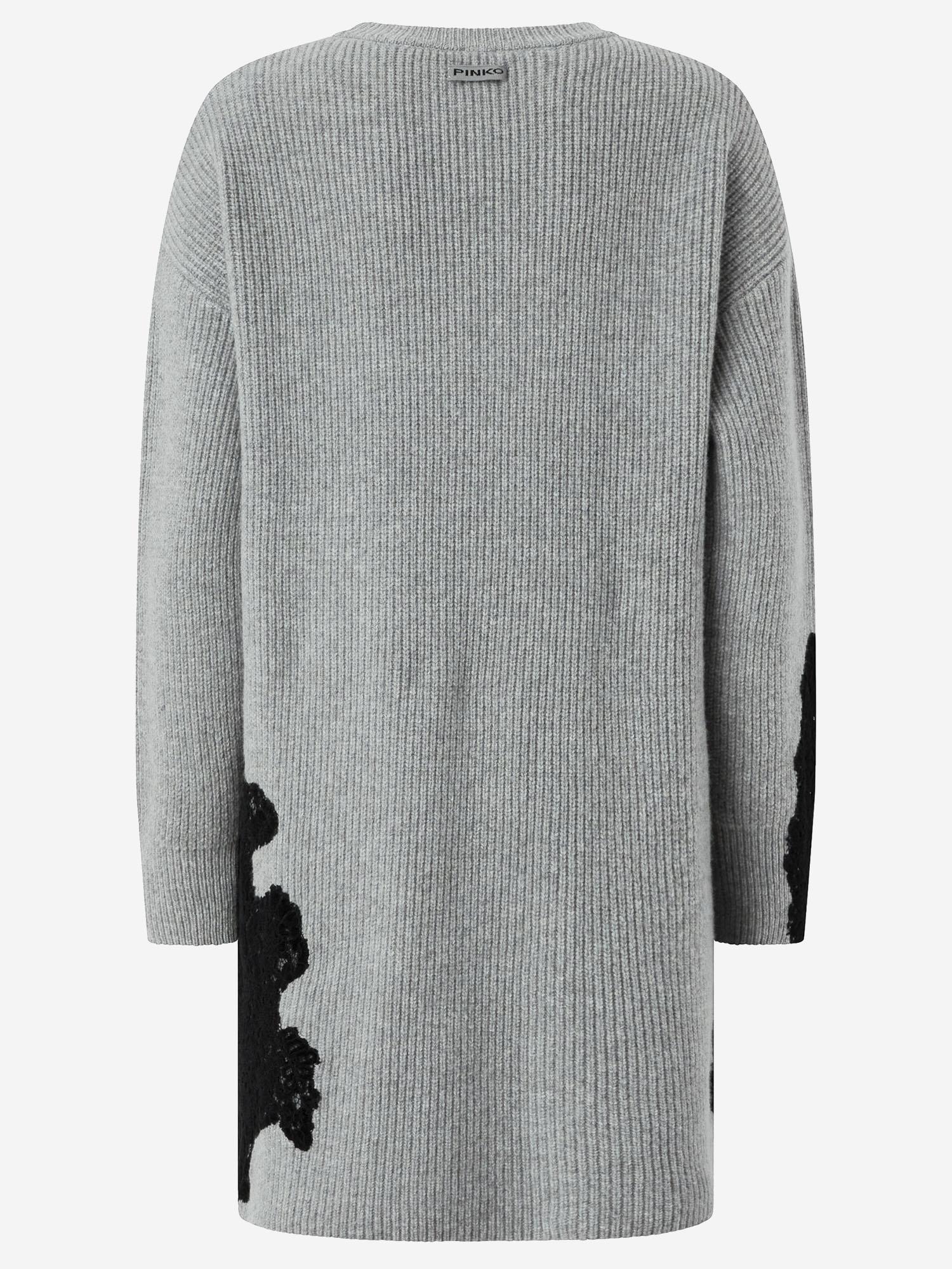 Abito corto in maglia con pizzo 105504 A2R1II2 PINKO 