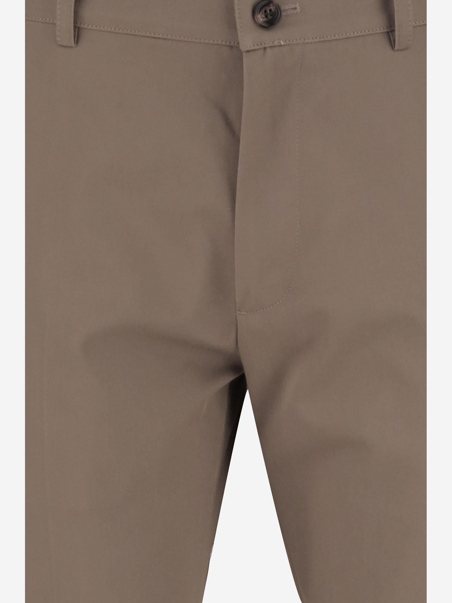 PANTALONI IN COTONE 8115462 CLAY BROWN BURBERRY 
