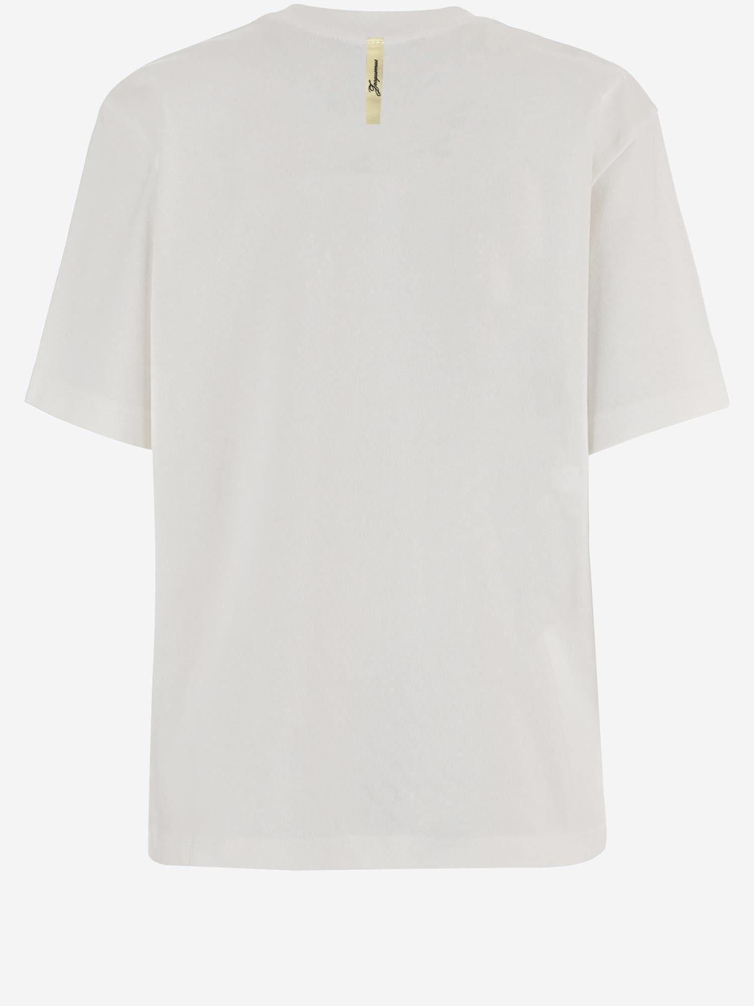 T-SHIRT IN COTONE CON LOGO TSM00639AJ00289 100 JACQUEMUS 
