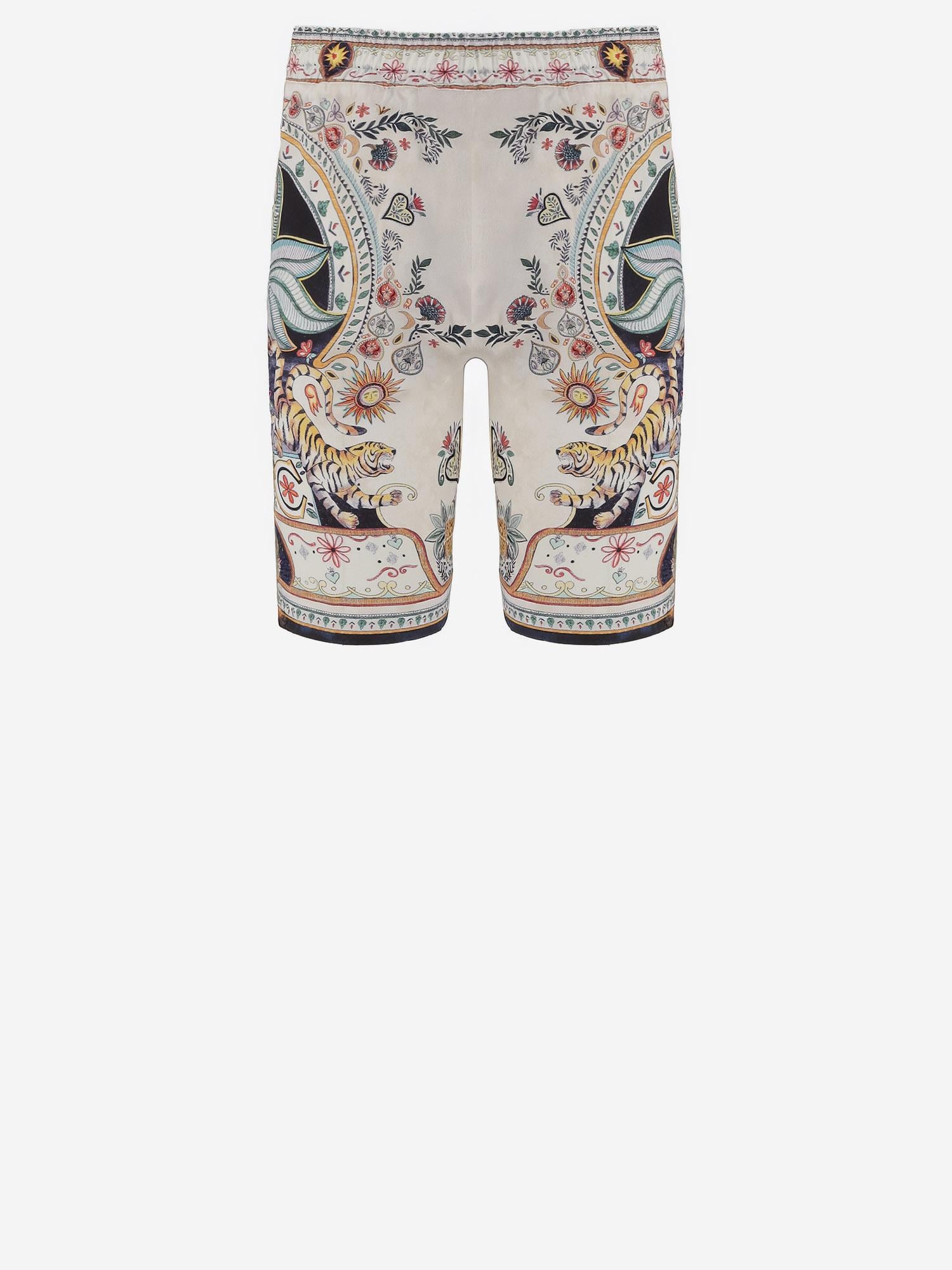 PANTALONI CORTI IN VISCOSA CON STAMPA 80OADF03 CNF05004 JUST CAVALLI 