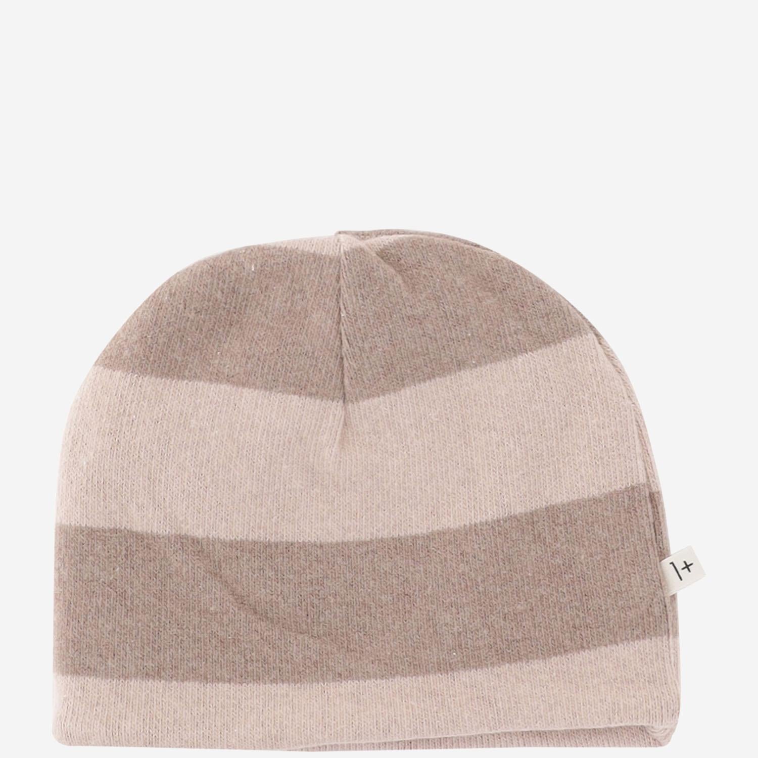 Beanie in misto cotone stretch 25W153 NUDE 1+ IN THE FAMILY KIDS 