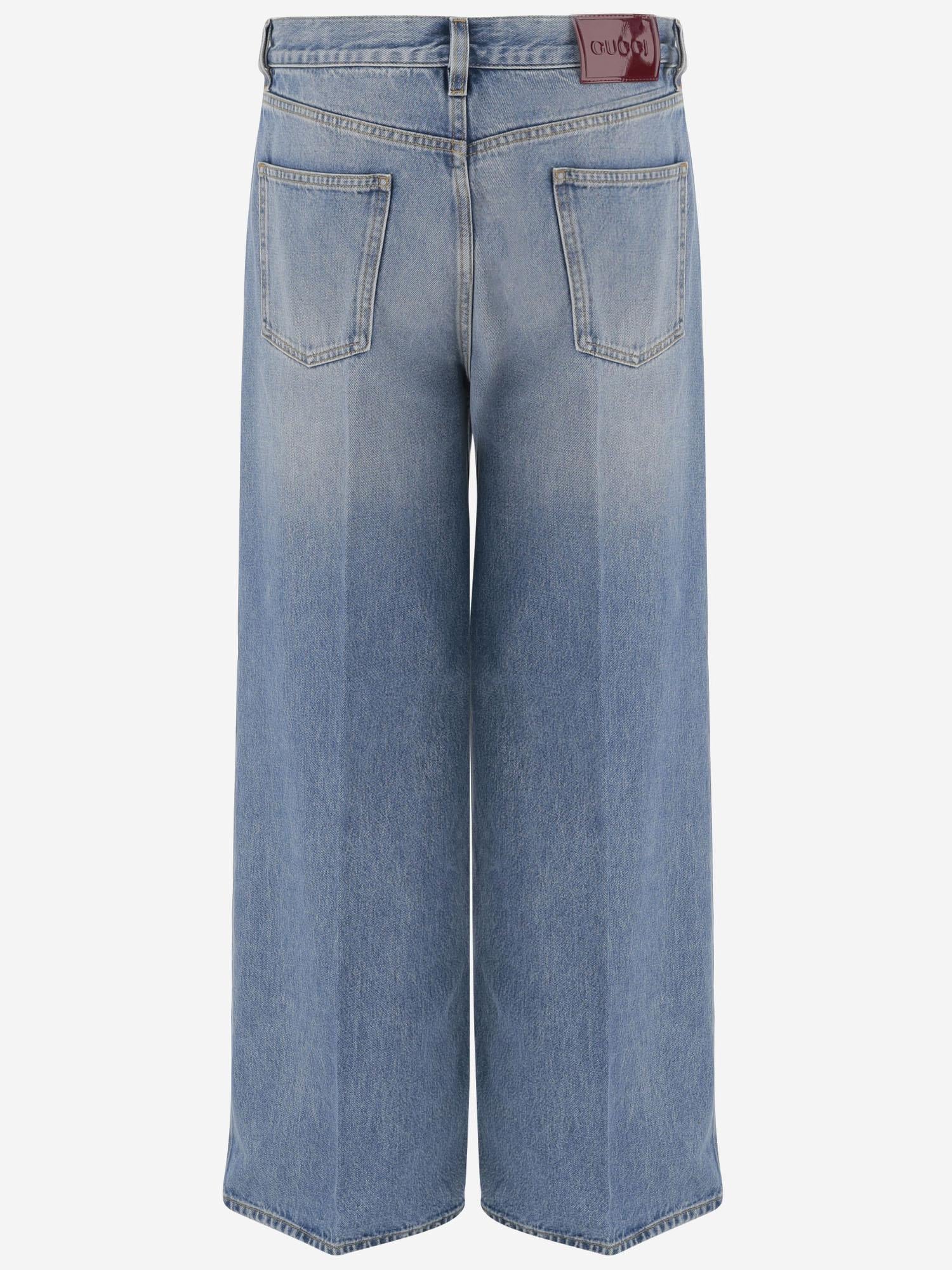 JEANS IN DENIM DI COTONE 816971 XDC7S4009 GUCCI 