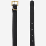 CINTURA CON PLACCA CASSANDRE 612616 DTI0W1000 SAINT LAURENT 