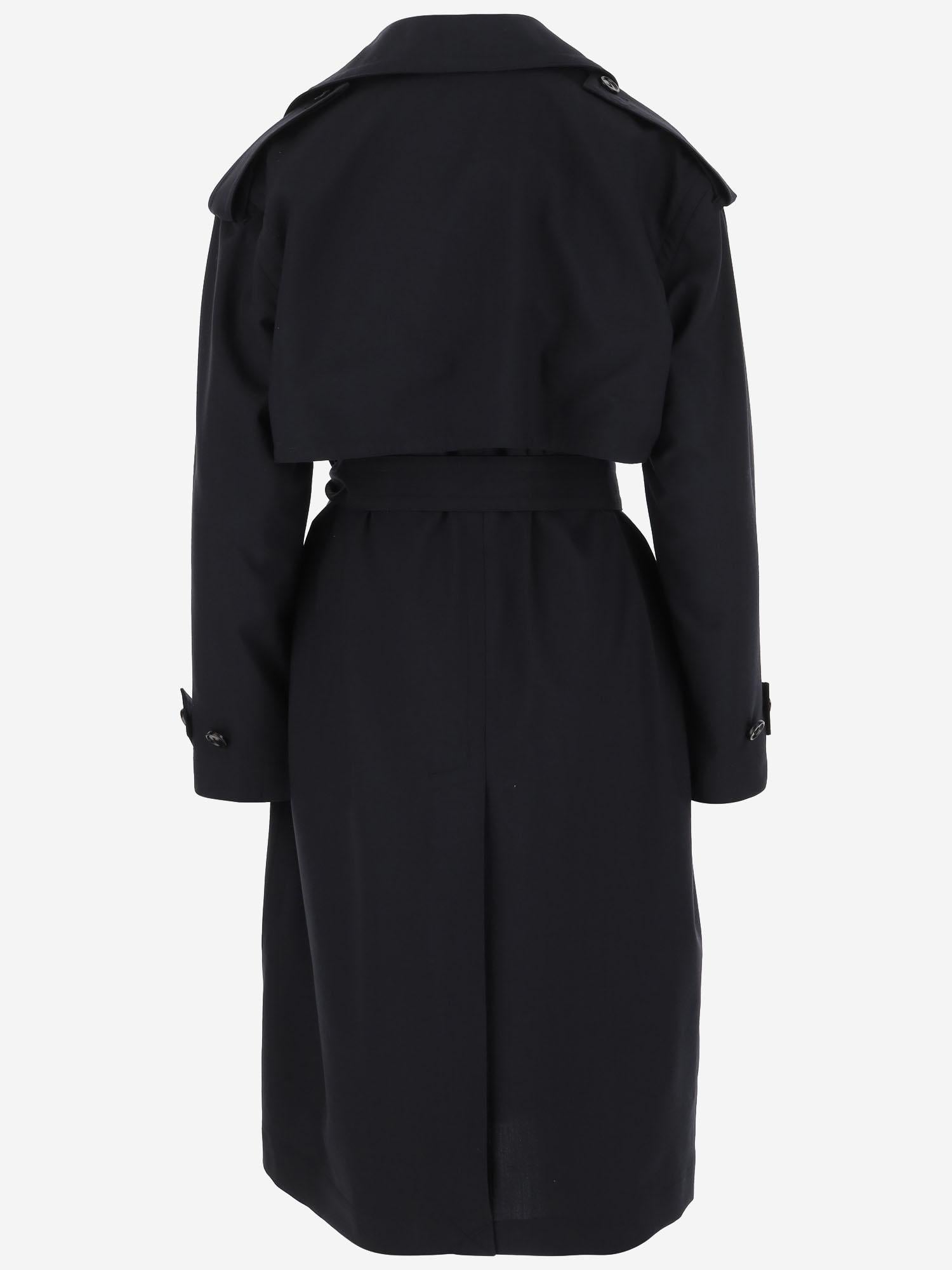 TRENCH IN LANA 812009 V4XP04246 BOTTEGA VENETA 
