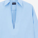 CAMICIA APERTA IN MISTO LYOCELL MICRO RIGATO GM003494 TE20924M9288 GIORGIO ARMANI 